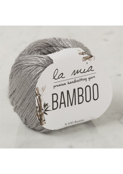 La Mia Bamboo Gri El Örgü Ipi - L031 - 33860