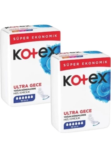 Hijyenik Ped Ultra Gece 16 Lı x 2 - 32 Adet