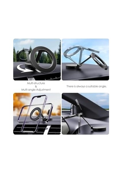 Manyetik Araç İçi Telefon Tutucu [güçlü Mıknatıslar] Titreşime Dayanıklı Magsafe ile Uyumlu Telefon Tutucu Araç İçi Telefon Tutucu Kompakt iPhone 11-15 Pro Max fiyatları