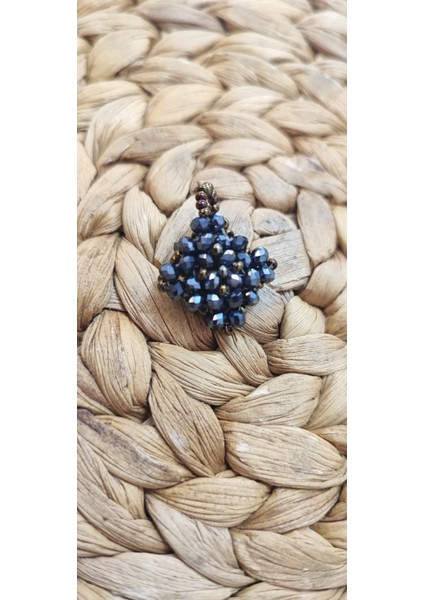 Kare Şeklinde Füme Kristal Taş Işlemesi 1,5x1,5 cm Cevşen/ Dualı fırsatları