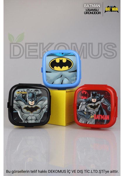 Yeni Sezon Lisanslı Batman Okul,beslenme ve Kalem Çantası,beslenme Kabı,diş Fırçası Kutusu ve 500 ml Trıtan Matara Okul Seti