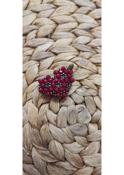 Kırmızı Kalp Formunda 3x2 cm Kristal Taş Işlemesi Cevşen / Dualı Kolye Maşallah fırsatları