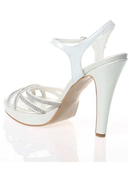 Kadın Taşlı Yüksek Topuklu Abiye Ayakkabı Sedef fırsatları