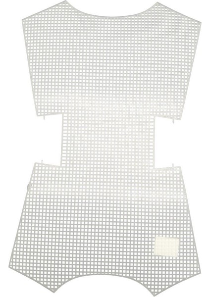 Çanta Aksesuar Kelebek Model Plastik Kanvas Beyaz Renk