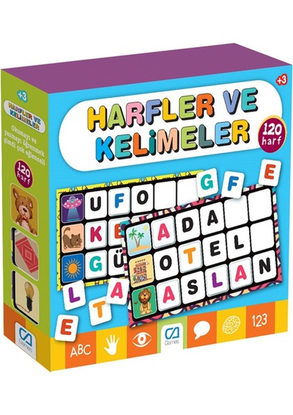 Harfler ve Kelimeler - Oynamak ve Yazmak Şimdi Çok Eğlenceli 120 Harf