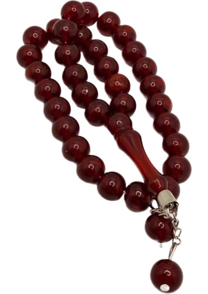 Koyu Yeşil Küre Kesim Toz Kehribar Tesbih fiyatları