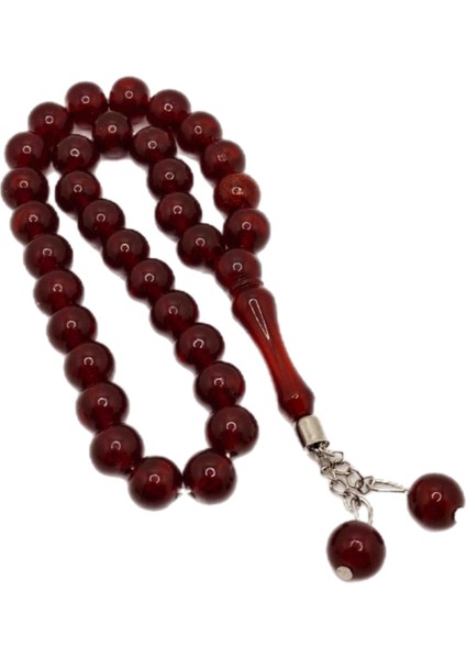 Koyu Yeşil Küre Kesim Toz Kehribar Tesbih modelleri