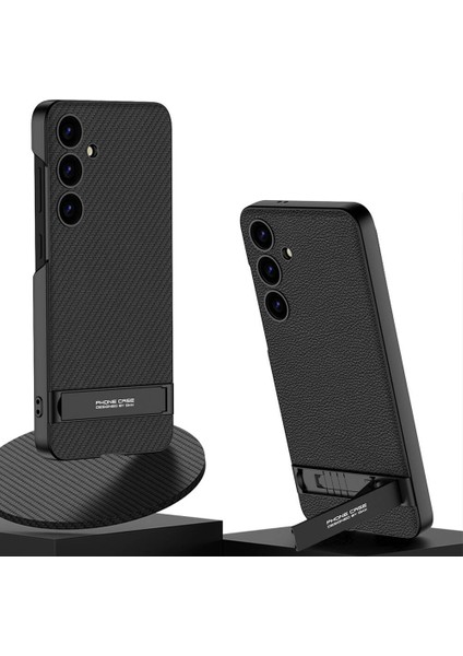 Galaxy S24 Kılıf Kamera Korumalı Leather Dikey Standlı Ays Kapak fiyatları