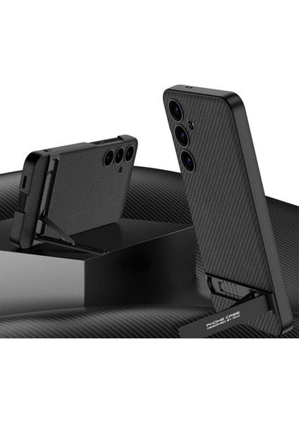 Galaxy S24 Kılıf Kamera Korumalı Leather Dikey Standlı Ays Kapak fırsatları