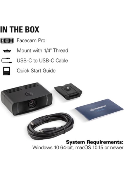 Facecam Pro True 4K Ultra Hd Webcam modelleri