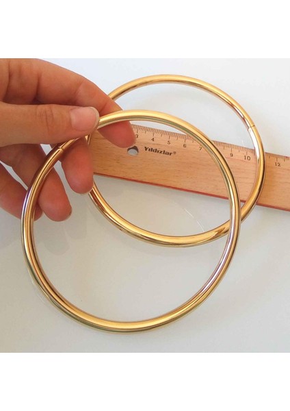 Çanta Aksesuar 11 cm Light Gold Renk Metal Çanta Sapı