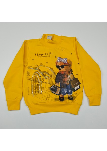 Kız Çocuk Desenli Sweat