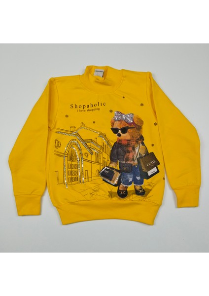 Kız Çocuk Desenli Sweat