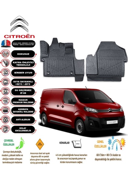 Citroen Jumpy Panelvan 2023 Havuzlu 4d Paspas