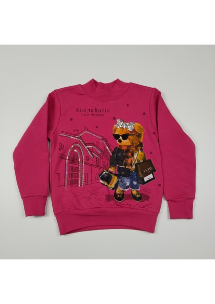 Kız Çocuk Desenli Sweat