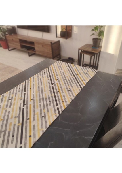 Çizgili Desen Runner 49 x 165CM