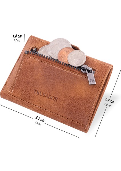 Verona Air Taba AirTag Yuvalı Fermuarlı Hakiki Deri Unisex Cüzdan Rfıd Korumalı Minimalist Erkek Kadın Hediyelik