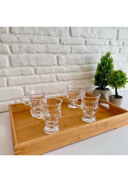 Yeninesilevim Dikdörtgen Orta Boy Kulplu Bambu Tepsi/sunumluk 28*40 cm fırsatları