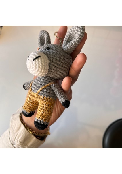 Amigurumi Örgü Eşek Anahtarlık