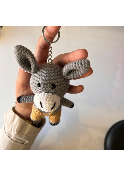 Amigurumi Örgü Eşek Anahtarlık