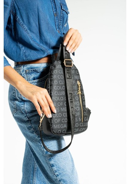 Kadın Body Bag Göğüs Çantası Vegan Deri 27*17 cm Günlük Kullanıma Uygun Suni Deri Badybag modelleri