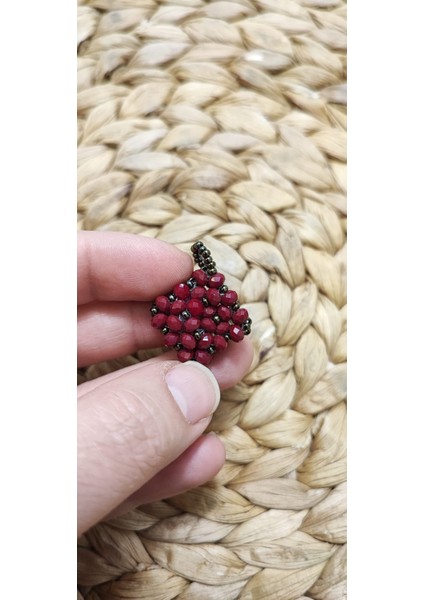Kare Formunda Kristal Boncuk Işlemesi Cevşen - Kolye - Nazarlık