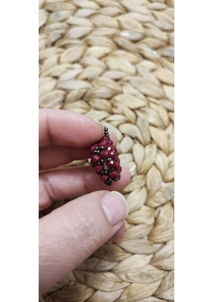 Kare Formunda Kristal Boncuk Işlemesi Cevşen - Kolye - Nazarlık