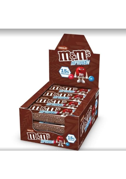 M&m Hı-Protein Bar 12X51G - Chocolate