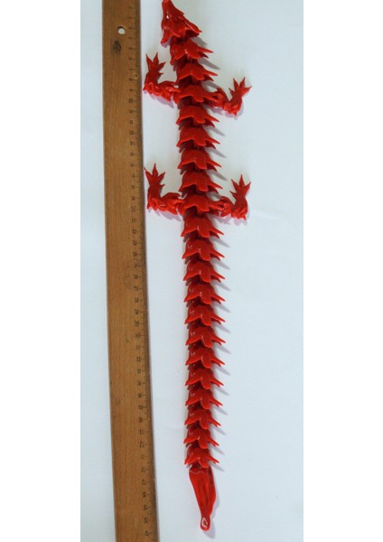 Eklemli Ejderha Kırmızı 48 cm indirimleri