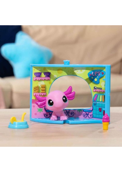 Sunman Littlest Pet Shop Minişler Figür Set Pet Nook G7#21 Aksolot 00593
