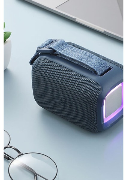 Taşınabilir Kablosuz Bluetooth Hoparlör Tf USB Fm Aux ile LED Işık Süper Bass 339