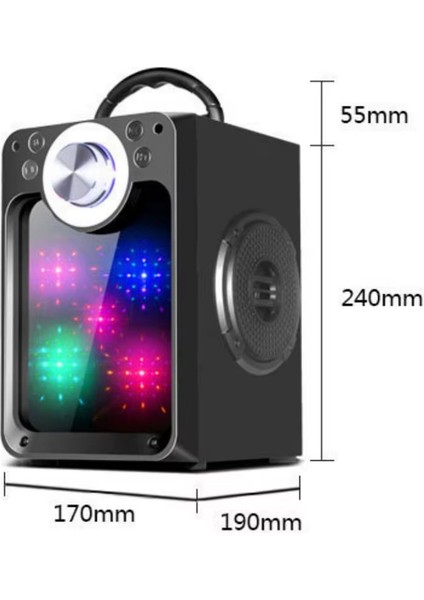 Yüksek Sesli Hoparlör Nostaljik Kaliteli Bt/fm/aux/sd Özellikli Projeksiyonlu Speaker Bluetooth