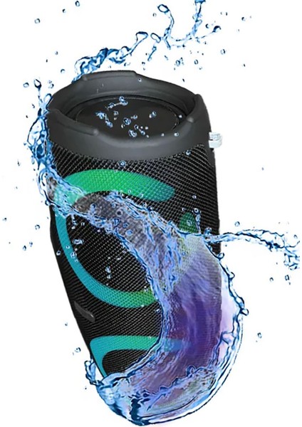 Bluetooth Kablosuz Hoparlör 5.0 Bluetooth Suya Dayanıklı Rgd LED Işık Fm Radyo