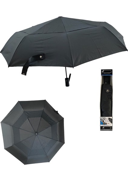 Çift Katlı Tam Otomatik Şemsiye 120KM/S Rüzgara Dayanıklı Su Geçirmez Kumaş Lüx Şemsiye