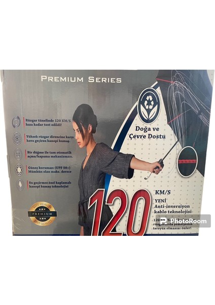 Çift Katlı Tam Otomatik Şemsiye 120KM/S Rüzgara Dayanıklı Su Geçirmez Kumaş Lüx Şemsiye modelleri