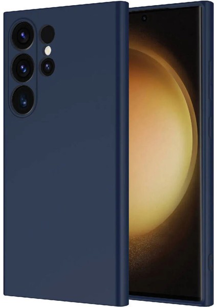Samsung Galaxy S24 Ultra Uyumlu Kılıf Içi Kadife 3D Kamera Korumalı Darbe Emici Elden Kaymaz Silikon Kapak
