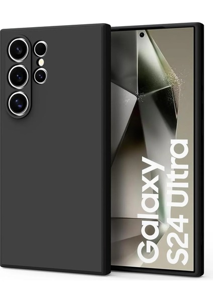 Samsung Galaxy S24 Ultra Uyumlu Kılıf Içi Kadife 3D Kamera Korumalı Darbe Emici Elden Kaymaz Silikon Kapak