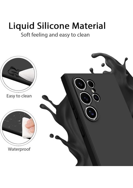 Samsung Galaxy S24 Ultra Uyumlu Kılıf Içi Kadife 3D Kamera Korumalı Darbe Emici Elden Kaymaz Silikon Kapak indirimleri