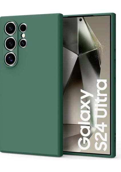 Samsung Galaxy S24 Ultra Uyumlu Kılıf Içi Kadife 3D Kamera Korumalı Darbe Emici Elden Kaymaz Silikon Kapak