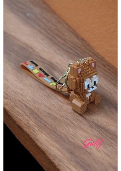 Minecraft 3D Büyük Boy Lüks Anahtarlık ve Çanta Aksesuarı