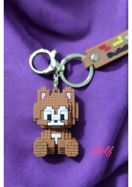 Minecraft 3D Büyük Boy Lüks Anahtarlık ve Çanta Aksesuarı