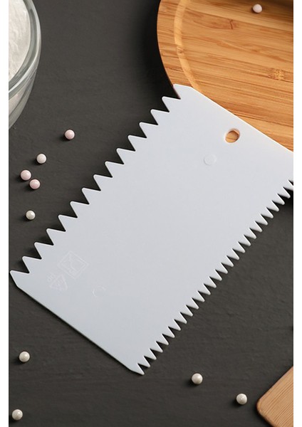 Hamur Kazıyıcı Spatula 3'lü Set Pasta Kreama Sürme Hamur Şekillendirme Kazıma Spatula Seti Silikon fırsatları