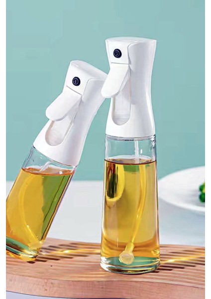 Püskürtmeli Cam Şişe Sprey Şişesi Yağ Şişesi Zeytinyağı Limon Püskürtücü Yağdanlık 200 ml