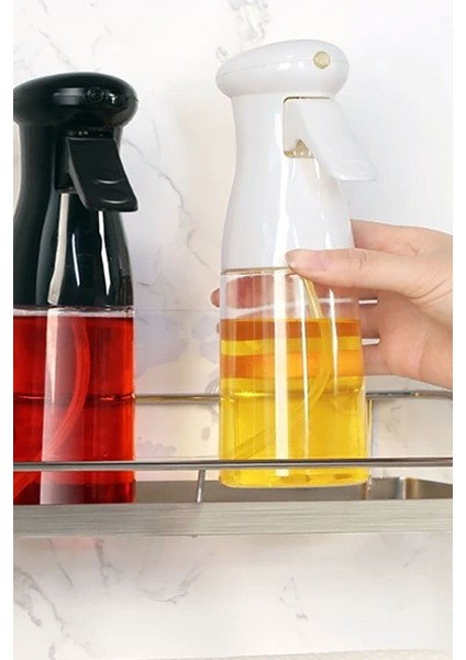 Püskürtmeli Cam Şişe Sprey Şişesi Yağ Şişesi Zeytinyağı Limon Püskürtücü Yağdanlık 200 ml