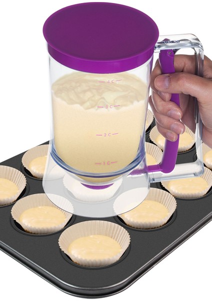 Cupcake Pancake Cake Hamur Dağıtma Aleti Mix Pasta Hamur Sıkacağı Aleti