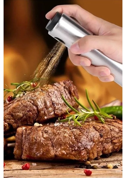 Sprey Yağlık Zeytinyağı Sirke Püskürtücü Paslanmaz Çelik Gövdeli Yağdanlık Sosluk indirimleri