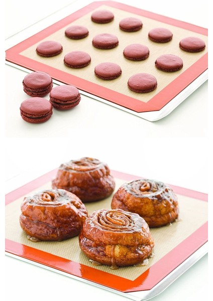 Yanmaz Yapışmaz Silikon Pişirme Matı: 40X30 cm Fırın Içi Yapışmaz Mat fırsatları