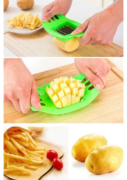 Portatif Tasarım Manuel Patates Sebze Dilimleyici Mini Mutfak Dostu Meyve Sebze Kesici Aleti