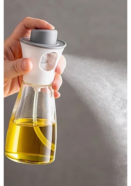 Çok Amaçlı Spreyli Sızdırmaz Cam Şişe Yağdanlık 220 ml
