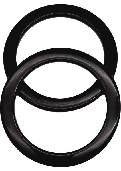 Çanta Aksesuar 15CM Yuvarlak Akrilik Siyah Çanta Sapı